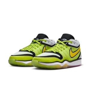 NWOT Nike Air Zoom GT Hustle 2 Talaria Yellow Black White Basketball Sneakers